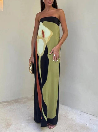 Simone | Strapless Maxi Jurk