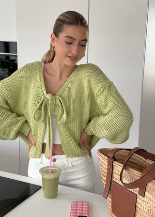 Katja | Bow Tie Cardigan