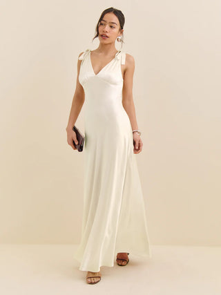 Neva | Maxi Satin Dress