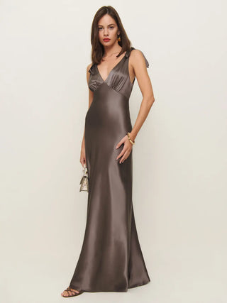 Neva | Maxi Satin Dress