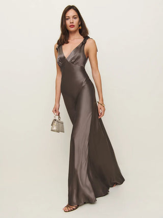 Neva | Maxi Satin Dress