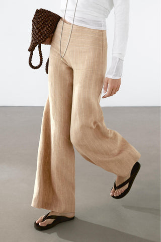 Jenny | Wide Leg Linen Trousers
