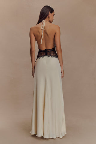 Denise | Satin & Lace Dress