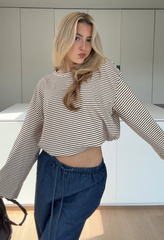 Rachel | Striped Longtop