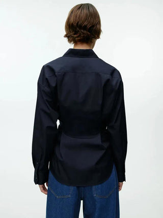 Gaby | Asymmetrical Tie-Waist Blouse