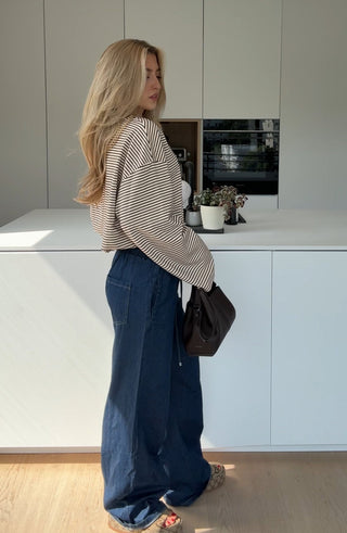 Rachel | Striped Longtop