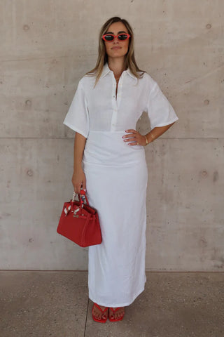 Louisa | Linen Maxi Dress