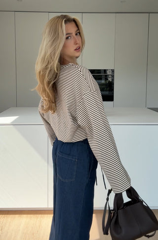 Rachel | Striped Longtop