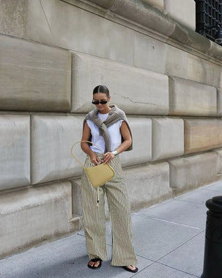 Rachel | Striped Pants
