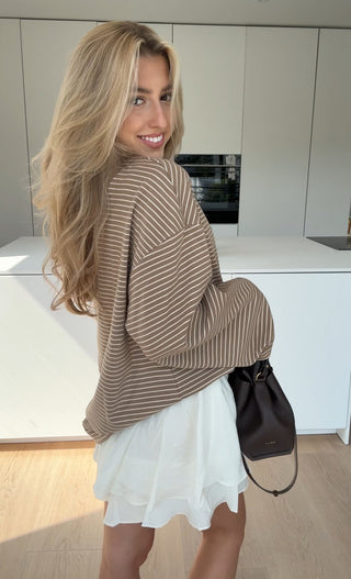 Rachel | Striped Longtop