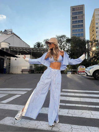 Rachel | Striped Lounge Set