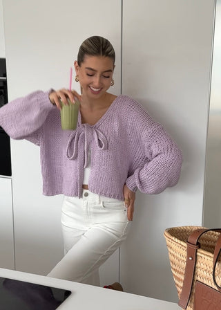 Katja | Bow Tie Cardigan