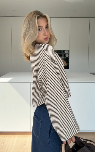 Rachel | Striped Longtop