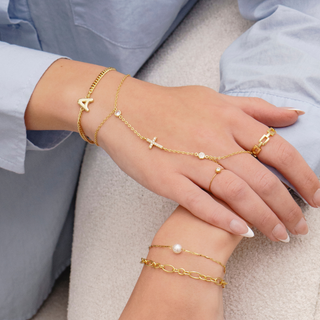 Mary | Cross Hand Chain