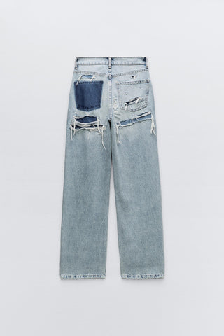 Rachel | Ripped Pocket Jeans