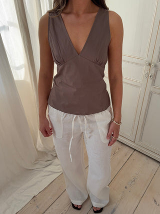 Nancy | Linen Top