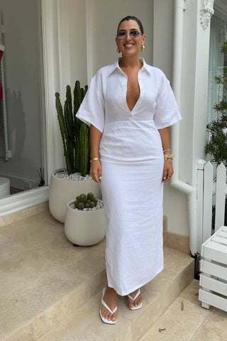 Louisa | Linen Maxi Dress