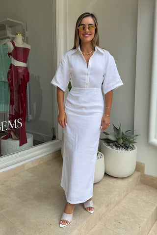 Louisa | Linen Maxi Dress