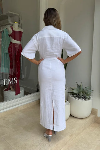 Louisa | Linen Maxi Dress