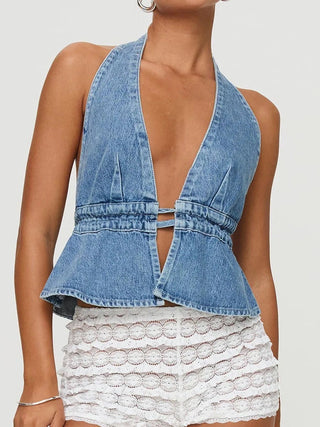 Raven | Denim Top