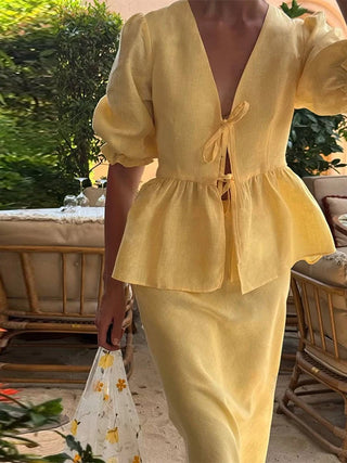 Katy | Linen Co-ord Set
