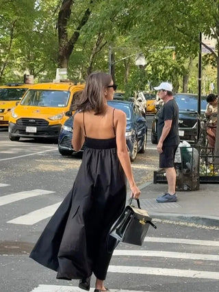 Amber | Black Maxi Dress
