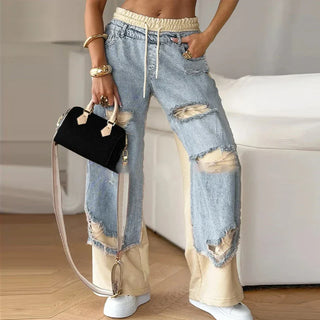 Tessa | Denim Joggers