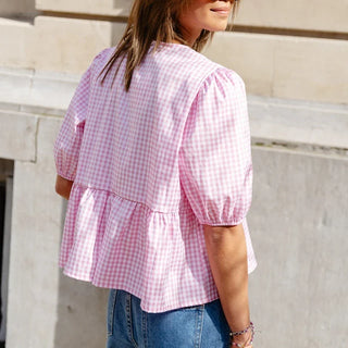Tatum | Lace-up Blouse