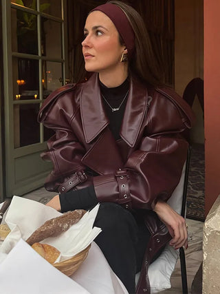 Natalie | Burgundy Jacket
