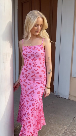 Veronica | Pink Maxi Dress