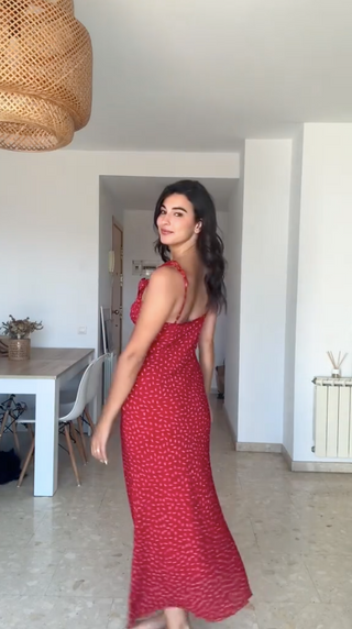 Billy | Red Floral Dress