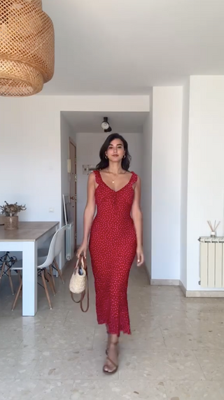 Billy | Red Floral Dress