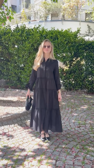 Yara | Maxi Black Dress