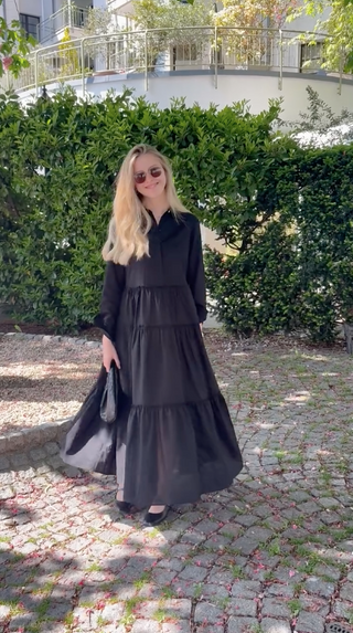 Yara | Maxi Black Dress