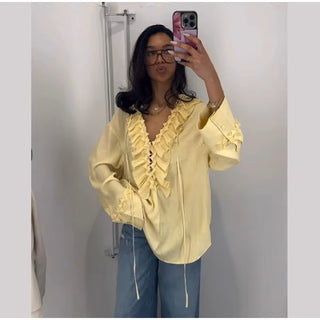 Janna | Ruffle Blouse