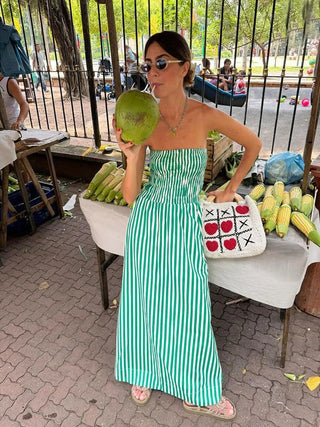 Yara | Striped Maxi Dress