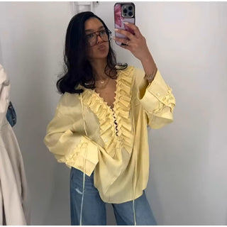 Janna | Ruffle Blouse