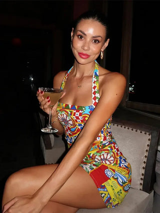 Giselle | Mini Halter Dress