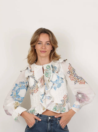 Veronica | Ruffle Blouse