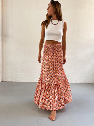 Lara | Boho Maxi Skirt