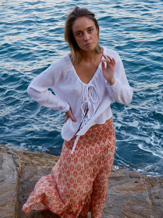 Lara | Boho Maxi Skirt