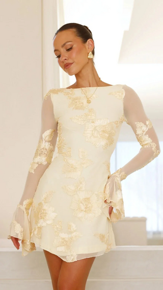Fabiola | Mini Yellow Dress