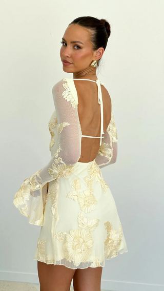 Fabiola | Mini Yellow Dress