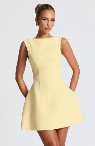 Denise | Yellow Mini Dress