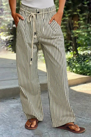 Rachel | Striped Pants