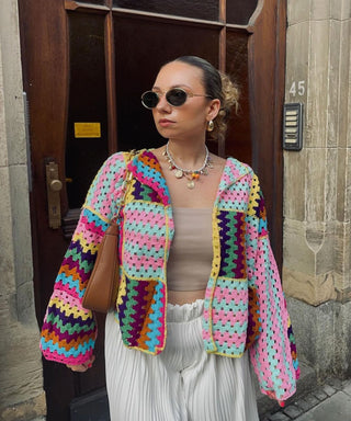 Elena | Multicolour Knit Cardigan