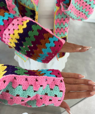 Elena | Multicolour Knit Cardigan