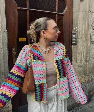 Elena | Multicolour Knit Cardigan