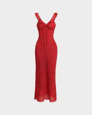 Billy | Red Floral Dress